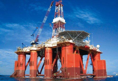 鋼格板焊機(jī)-海上石油鉆井平臺(tái)